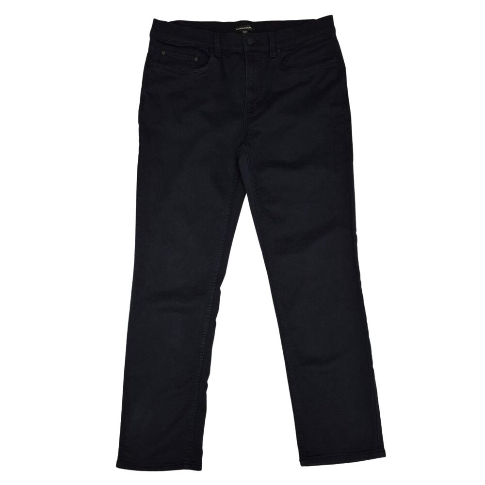 Banana Republic Men’s 5 Pocket Slim Fit Pants Stretch Size 34x30 Black 1620338